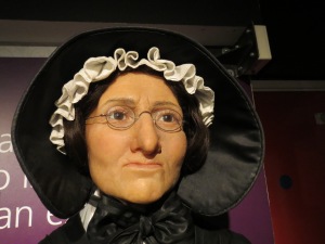 Is it ironic that Madame Tussaud has a wax effigy?